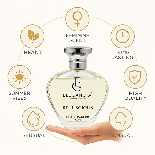 ELEGANCIA Be Luscious Women’s Perfume | Long Lasting Luxury Eau de Parfum 100ml | Gift for Her