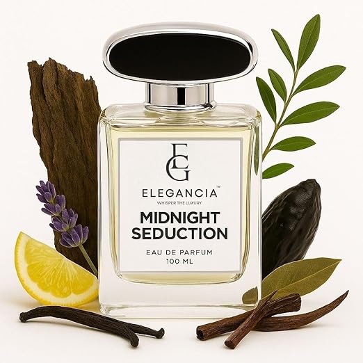 ELEGANCIA Midnight Seduction Eau de Parfum for Men | Long Lasting Premium Perfume 100ml | Premium Perfume Gift Set for Men