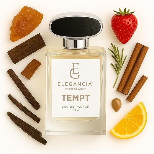 ELEGANCIA Tempt Eau de Parfum for Unisex | Premium Long Lasting Luxury Perfume 100ml | Signature Masculine Fragrance