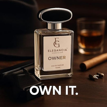 ELEGANCIA Owner Men’s Luxury Perfume | Premium Long Lasting Eau de Parfum 100ml | Premium Perfume Gift for Men