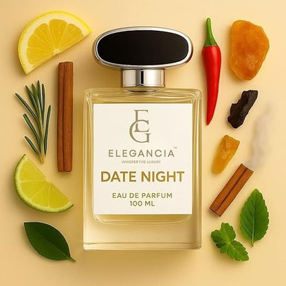 ELEGANCIA Date Night Perfume for Men | Premium Long Lasting Eau de Parfum 100ml | Luxury Fragrance for Men