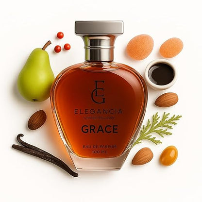 ELEGANCIA Grace Perfume | Long Lasting Luxury Eau de Parfum for Women 100ml | Premium Gift Perfume