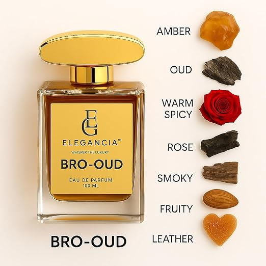 ELEGANCIA Bro Oud Eau de Parfum for Unisex | Long Lasting Luxury Perfume 100ml | Premium Gift Perfume
