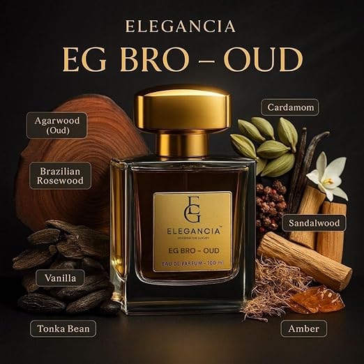 ELEGANCIA Bro Oud Eau de Parfum for Unisex | Long Lasting Luxury Perfume 100ml | Premium Gift Perfume
