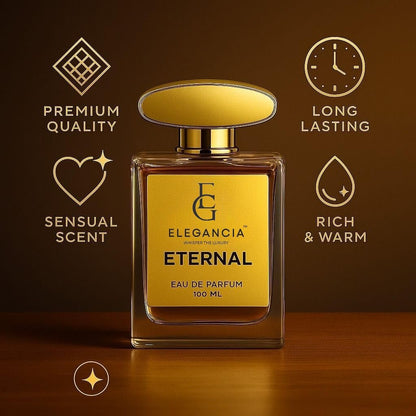 ELEGANCIA Eternal Eau de Parfum | Long Lasting Luxury Unisex Perfume 100ml |  Luxury Gift Perfume