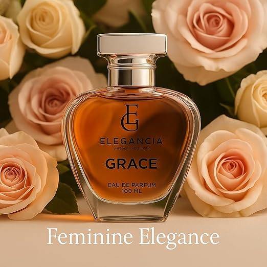 ELEGANCIA Grace Perfume | Long Lasting Luxury Eau de Parfum for Women 100ml | Premium Gift Perfume