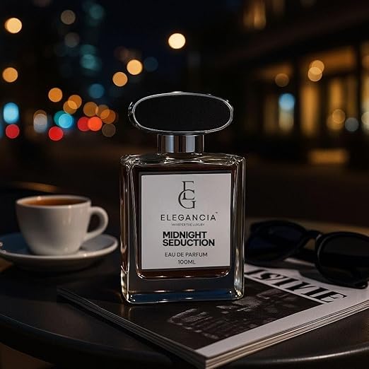 ELEGANCIA Midnight Seduction Eau de Parfum for Men | Long Lasting Premium Perfume 100ml | Premium Perfume Gift Set for Men