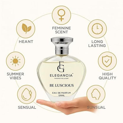 ELEGANCIA Be Luscious Women’s Perfume | Long Lasting Luxury Eau de Parfum 100ml | Gift for Her