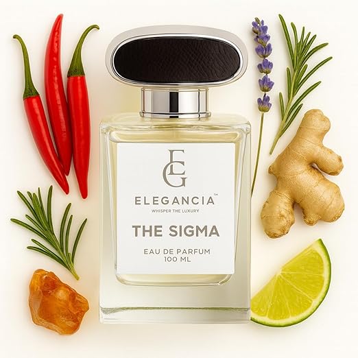 ELEGANCIA The Sigma Eau de Parfum | Modern Long Lasting Perfume for Men 100ml | Perfume Gift for Men
