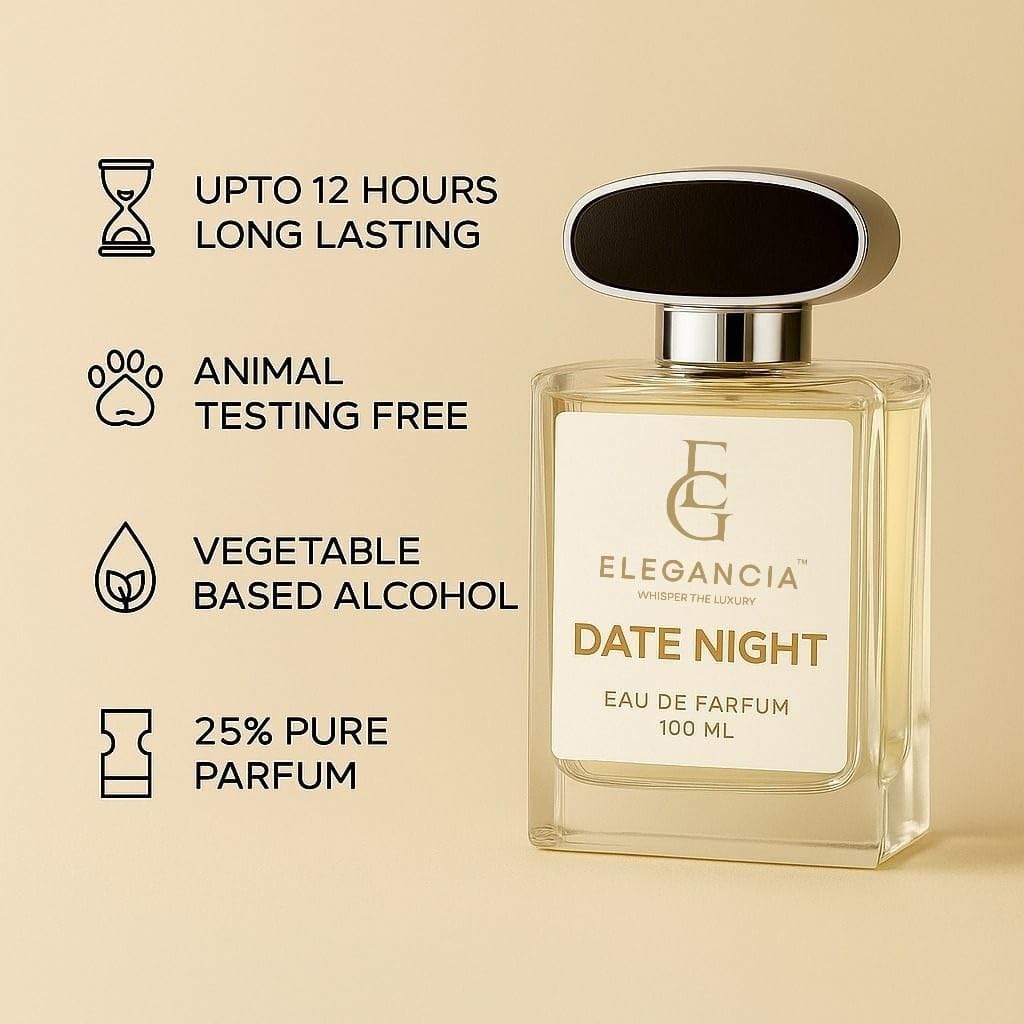 ELEGANCIA Date Night Perfume for Men | Premium Long Lasting Eau de Parfum 100ml | Luxury Fragrance for Men