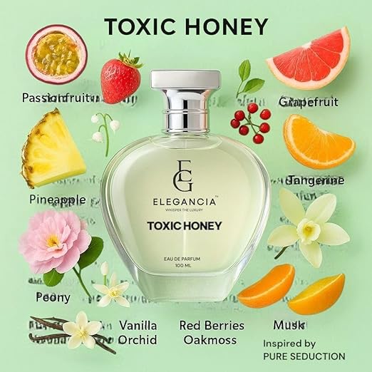 ELEGANCIA Toxic Honey Eau de Parfum | Premium Women’s Perfume 100ml | Luxury Gift Perfume