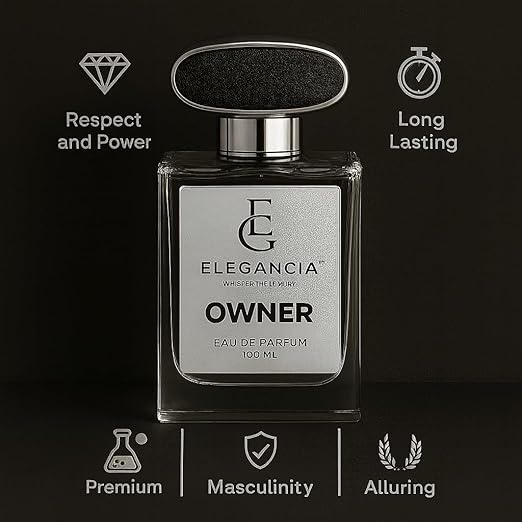 ELEGANCIA Owner Men’s Luxury Perfume | Premium Long Lasting Eau de Parfum 100ml | Premium Perfume Gift for Men
