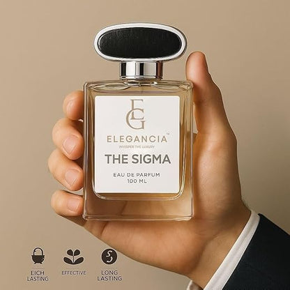 ELEGANCIA The Sigma Eau de Parfum | Modern Long Lasting Perfume for Men 100ml | Perfume Gift for Men