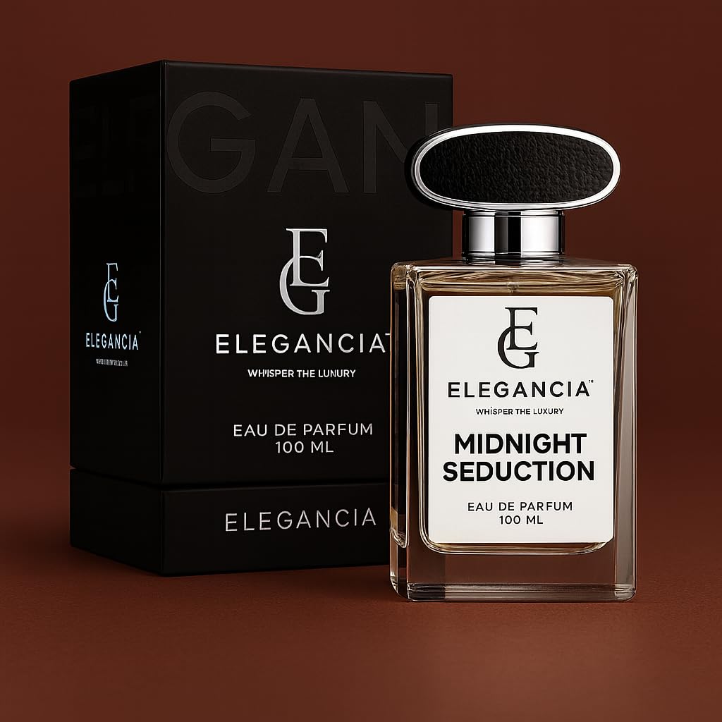 ELEGANCIA Midnight Seduction Eau de Parfum for Men | Long Lasting Premium Perfume 100ml | Premium Perfume Gift Set for Men
