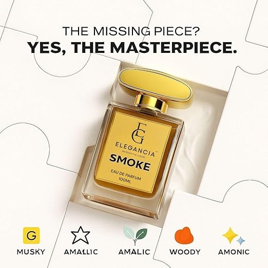 ELEGANCIA Smoke Perfume | Premium Long Lasting Unisex Eau de Parfum 100ml | Luxury Gift Perfume