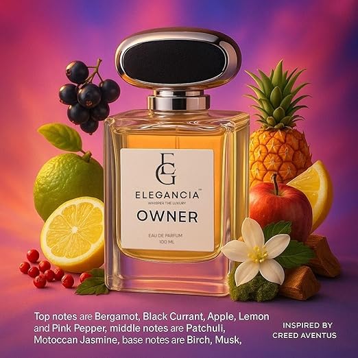 ELEGANCIA Owner Men’s Luxury Perfume | Premium Long Lasting Eau de Parfum 100ml | Premium Perfume Gift for Men