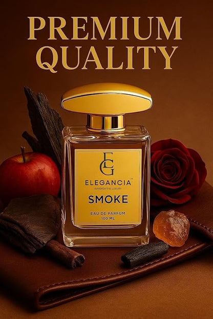 ELEGANCIA Smoke Perfume | Premium Long Lasting Unisex Eau de Parfum 100ml | Luxury Gift Perfume