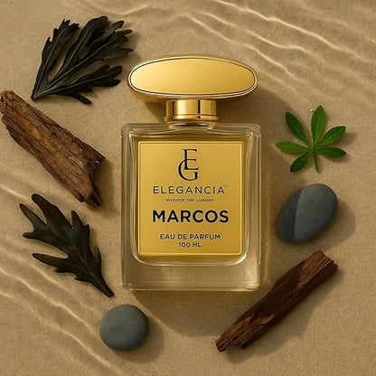 ELEGANCIA Marcos Eau de Parfum | Long Lasting Luxury Unisex Perfume 100ml | Premium Gift Perfume