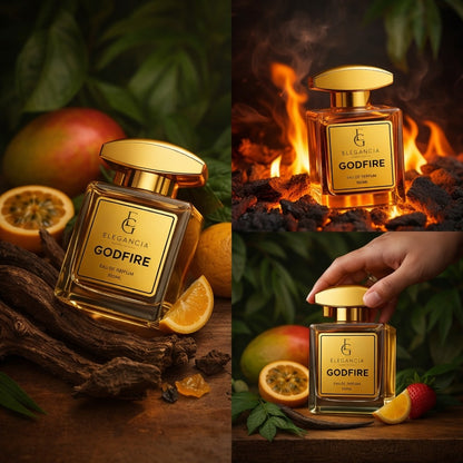 ELEGANCIA Godfire Eau de Parfum | Premium Long Lasting Unisex Perfume 100ml | Luxury Gift Scent